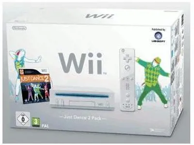 Produktbild von Wii Grundgerät Just Dance 2 Pack - weiss