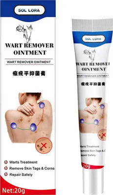 Produktbild von 20 g Warzen-Hautfleck-Entfernungscreme, sichere, wirksame natürliche Lösung für Muttermale, Schwielen, verhindert das Wiederauftreten