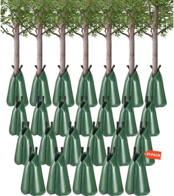 Immagine prodotto di set di 25 sacchetti per l'irrigazione da 75,7 litri - Sacchetti per l'irrigazione degli alberi - Accessori per l'irrigazione del giardino