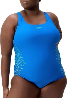 Produktbild von Speedo Digital Placement Medalist Badeanzug Damen (plus size)