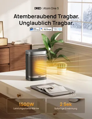 Immagine prodotto di Termoventilatore Dreo con PTC da 1500W: calore efficiente per ogni ambiente