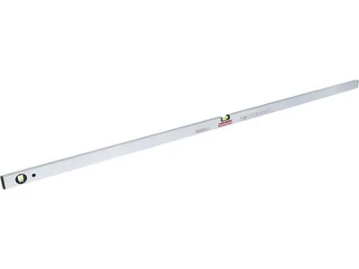 Obrázok produktu pre Vodováha hliníková 2000mm, 2 libely, presnosť 0,5mm/1m, plastové koncovky