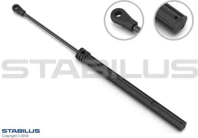 Productafbeelding van Gasveer voor cabriodak, 552 mm, 400 N, asdiameter 183 mm, merk STABILUS, geschikt voor VW GOLF