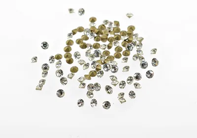 Produktbild von Vintageparts Strasssteine silber Glas rund 1,6 mm, 100 Stück