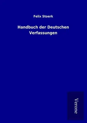 Produktbild von Handbuch der Deutschen Verfassungen