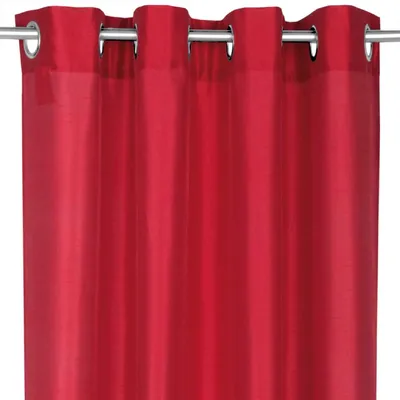 Produktbild von Gardine Alessia blickdicht mit Ösen ( 4cm ), Maße: 140x245cm, Farbe: Rot