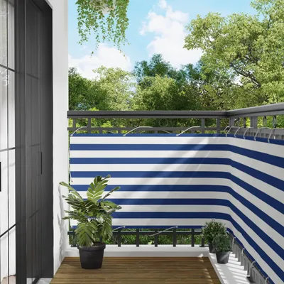 Immagine prodotto di Schermo da balcone Blu e Bianco 100 x 500 cm