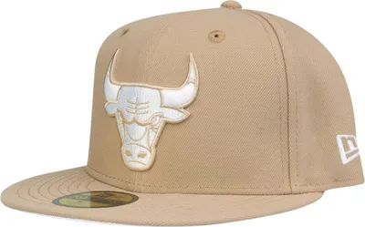 Produktbild von New Era 59Fifty Fitted Cap Chicago Bulls camel beige - 7 3/8