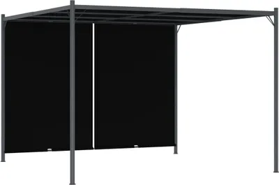 Produktbild von Ankonbej Gartenpergola mit Versenkbarem Dach 3x3 m Anthrazit
