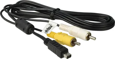 Produktbild von vhbw Audio Video Composite Kabel kompatibel mit Olympus mju 8000, 850, 800 SW, 820, 830, 800, 840, 850sw, 810, 790sw Kamera, Digitalkamera - AV-Kabel