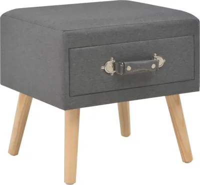 Produktbild von Nachttisch Dunkelgrau 40x35x40 Stoff