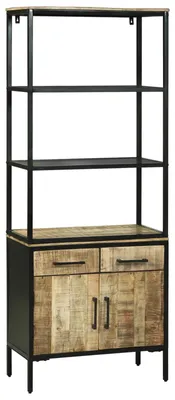 Obrázok produktu pre vidaXL Highboard Brown 70 x 35 x 180 cm Masívne drevo Mango