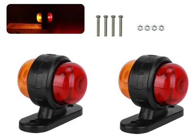 Immagine prodotto di 2 luci di segnalazione laterali a LED per rimorchi