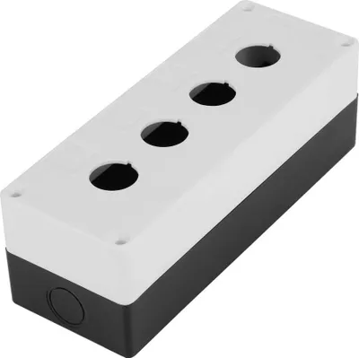 Obrázek produktu pro BX4 22 mm čtyři otvory Tlačítkový spínač Ochranná krabička Vodotěsné pouzdro (bílá)