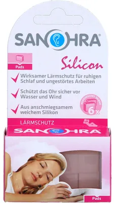 Immagine prodotto di Tappi per orecchie in silicone SANOHRA, 6 tappi per orecchie