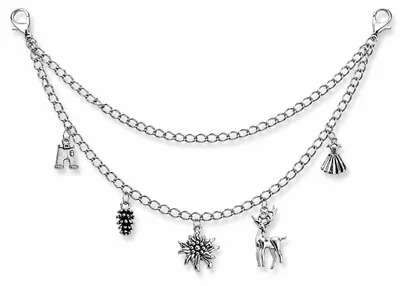 Produktbild von Dirndl Kette mit Edelweiß,Trachten Accessoires,Oktoberfest Trachten Schmuck