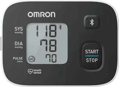 Produktbild von Omron HEM-6161T-E Blutdruck-Messgerät, Handgelenk-Messung, automatisches Aufpumpen, 30 speicherbare Messungen