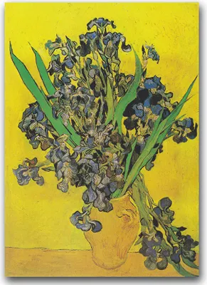 Produktbild von Poster - Canvas - Leinwand - 59,4 cm x 84,1 cm - Fotoposter - Leinwandkunst - Van Gogh Iris