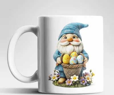 Produktbild von Ostern Gnom Ostereier Kaffeetasse Teetasse Tasse Geschenkidee 325 ml – Gnom-04