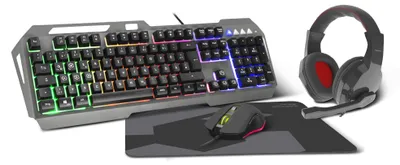 Image de Speedlink Gaming Set LUNERA, 4in1, Beleuchtet, schwarz retail