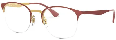 Obrázok produktu pre Ray-Ban RB6422, Dospelý, Uni, Štvorec, Zlato, Červená, Nepolarizované šošovky, Kov
