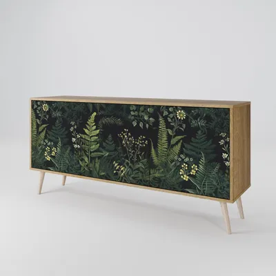 Immagine prodotto di Spacerebels cassettiera a 3 ante - credenza cassettiera - credenza alta - mobile armadio - soggiorno camera da letto - 57,5×164,5×42 (HxLxP)