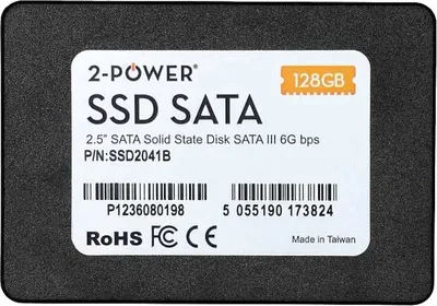 Produktbild von Neu 2-POWER 128GB 2.5'' SATA3 SSD2041B SSD für Laptop / PC