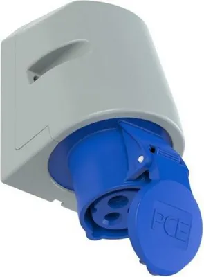 Immagine prodotto di Presa a muro Elso CEE, 16 A, 3 poli, 6 h, IP44, morsetto senza viti, 1 pz.