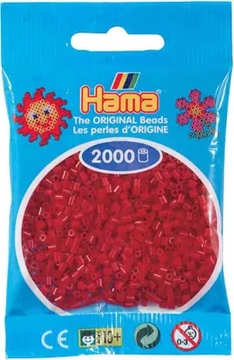 Produktbild von HAMA 501-22 Mini Perlen im Beutel - Mittelrot