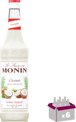 Produktbild von Lot de 6 Sirop Monin - Noix de coco - 70cL