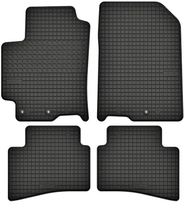 Produktbild von Gummimatten passend für  Kia Rio IV (ab 2017) Gummi Fußmatten Satz Schwarz + Stopper