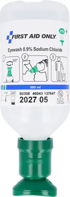 Produktbild von First Aid Only Augenspülflasche 500 ml Natriumchloridlösung (0,9%)