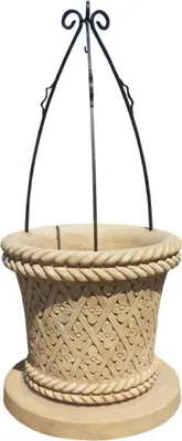 Produktbild von Casa Padrino Jugendstil Gartenbrunnen Beige / Schwarz Ø 80 x H. 170 cm