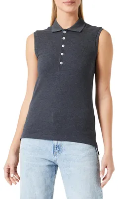 Productafbeelding van Bridgeport damespoloshirt, donkergrijs melange, maat S