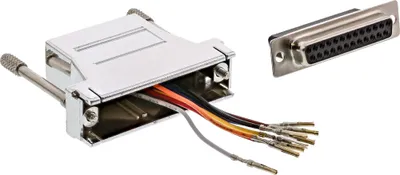 Zdjęcie produktu dla Adapter InLine®, 25-stykowe gniazdo Sub D do gniazda RJ45, metalizowany