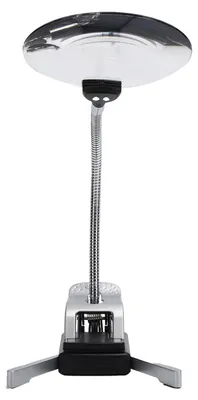 Produktbild von 5X/10X Desktop-Lupe mit LED-Licht, verstellbare Leselupe zur Schmuckherstellung