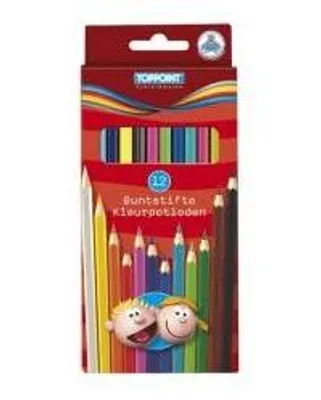 Image de 12 crayons de couleur triangulaires 12 couleurs crayons de couleur