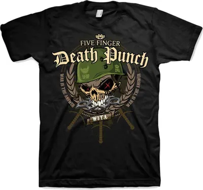 Produktbild von Five Finger Death Punch War Head Black S T-Shirt