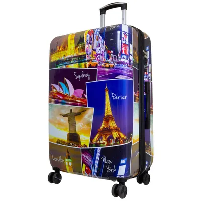 Produktbild von Hartschalen-Koffer Großer Reisekoffer Janeiro 77 cm Motivkoffer Dehnfalte