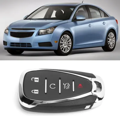 Image de Etui porte-clés de voiture, remplacement intelligent de 5 boutons pour Chevrolet Cruze Malibu Camaro/2/3/4/5