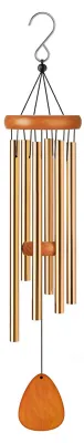 Produktbild von Windspiel für den Außenbereich, 94 cm (37 Zoll), Metall-Windspiel mit 6 verdickten Aluminiumrohren und Haken für Garten, Hof, Terrasse und Hausdekoration
