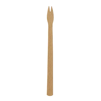 Produktbild von Pommes-Frites-Gabeln, Papier "pure" 13,5 cm braun