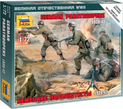 Obrázek produktu pro Zvezda 1:72 Druhá světová válka Deutsche Fallschirmjäger