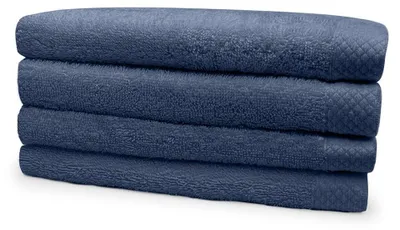 Produktbild von Eleganzzz Frottee-Handtuch 50x100cm – Blau  – 60x110  – 100% Baumwolle – saugstark