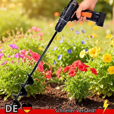 Produktbild von Garten Schnecke Spirale Bohrer Gartenarbeit Blume Pflanzer Erde Pflanzung
