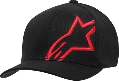 Image de Casquette Alpinestars Shift 2 Flexfit, noire/rouge, taille 2XL/3XL