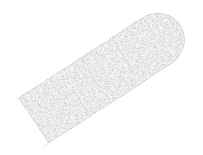 Produktbild von BÜGELBRETTBEZUG 150x51cm mit Zugkordel Polsterung Dampfdurchlässig Bügeltischbezug Bügelbrett Bezug Bügeltisch 74 (Schwarz-Blaue Punkte)