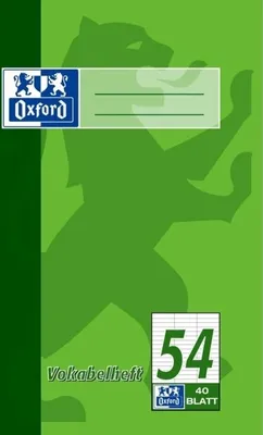 Produktbild von Vokabelheft A5 40 Blatt Lineatur 54 (3 Spalten) 90 g/qm Packung mit 10 Stück