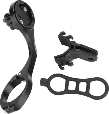 Produktbild von Aluminiumlegierung Fahrradcomputer Taschenlampe Action Kamera Verlängerungshalterung (Schwarz, für Garmin IGPS)