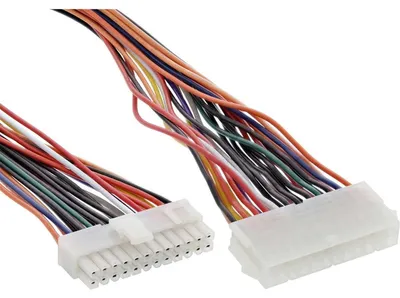 Produktbild von InLine Strom Verlängerung intern, 24pol ATX Buchse auf 20+4pol Stecker, 0,45m, ATX (24-pin), ATX (20+4 pin), 0,45 m, Stecker, Buchse, Gerade